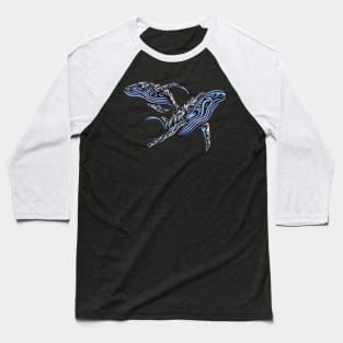 whales art Baseball T-Shirt